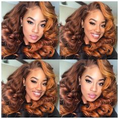 Pretty Wigs, 20th Bday, Balayage Blonde, Pelo Afro, Vintage Hair, Trending Hairstyles, Strawberry Blonde, Orange Hair