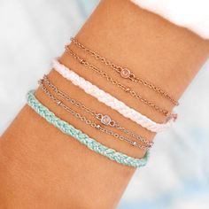 Satellite Chain Silver Bracelet Seafoam Braid Bracelet, The Satellite, Flower Boutique, Pura Vida Bracelets, Turtle Charm, Rose Gold Chain, Silver Chain Bracelet, Rose Gold Bracelet, Gold Brass