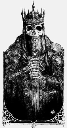 Witch King Of Angmar, Art Of Manliness, 다크 판타지, Viking Tattoos, A Skull, Gothic Art, Skull Art