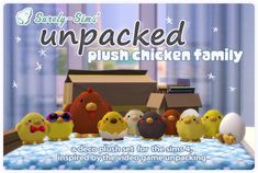 an advertisement for the nintendo wii game's unpacked push chicken family, which includes