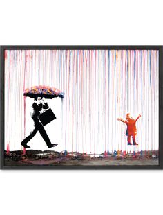 two people walking under an umbrella in the rain