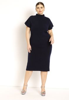 Short Sleeve Sweater Dress | Eloquii Knee-length Bodycon Knit Sweater Dress, Knee-length Knit Bodycon Sweater Dress, Bodycon Knee-length Knit Sweater Dress, Knee-length Stretch Knit Midi Dress, Fitted Turtleneck Knit Sweater Dress, Stretch Knit Turtleneck Dress, Knit Stretch Turtleneck Dresses, Stretch Turtleneck Knit Dresses, Stretch Knit Knee-length Midi Dress