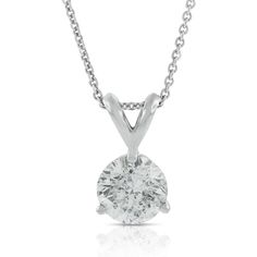 This classy 3-prong setting lets the diamond take center stage. Add a touch of beauty with a diamond solitaire pendant. Lose A Stone, Diamond Solitaire Pendant, Solitaire Pendant, Jewelry Cleaner, Center Stage, 1 Carat, Cleaning Jewelry, Diamond Solitaire, Gemstone Colors