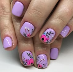 Charlotte Lucas, Simple Acrylic Nails, Cute Nail Ideas, Dipped Nails, Fabulous Nails, Nails And Makeup, Nails Toes, Floral Nails