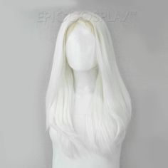 Scylla - Classic White Lace Front Wig White Lace Front Wig, White Wig, Style Chart, Epic Cosplay, Natural Blondes, Long Wigs, Long Style, Wig Styles, Wig Cap