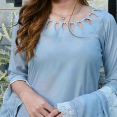 Kurti Back Neck Designs, डिजाइनर कपड़े, Women Trousers Design, Simple Dress Casual, Simple Frock Design, Dresses Design