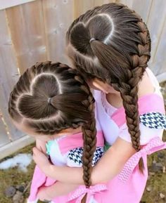 Valentines Hairstyles, Valentine Hair, Hair Images, Crazy Hair Days, Kids Braided Hairstyles, Toddler Hair, Crazy Hair