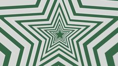 an abstract green and white background with a star in the center, which appears to be optically distorted