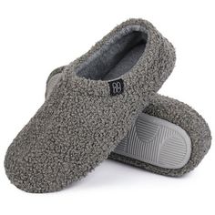 Our slipper is ergonomically designed to make it more suitable for your feet condition, whether you are normal or flat-footed, soft memory foam rebounds slowly to bring you pillowy feelings. Size: 6.5.  Color: Gray.  Gender: female.  Age Group: adult. Cheap Comfortable Slip-ons, Womens House Shoe, Luxury Evening Loafers, Trendy Cheap Leisure Slippers, Free Knitted Slippers Pattern For Women, Cute Poodle, Shoes Design, Home Slippers, Fuzzy Slippers