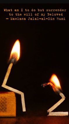 two matchsticks with one lit and the other turned upside down, in front of a black background