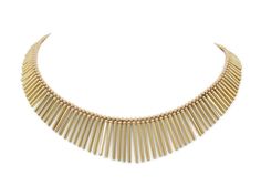 Fringe Necklace in 18K Gold for sale from Beladora | Beladora Traditional Gold Fringe Jewelry, Adjustable Gold Necklaces With Beaded Fringe, Luxury Gold Fringe Jewelry, Gold Long Fringe Necklace, Adjustable Gold Fringe Necklaces, Buccellati Necklace, Diamond Statement Necklace, Gold Fringe Necklace, Gold Jeans