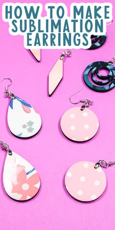 how to make sublimation earring's with the text, how to make sublimation earrings