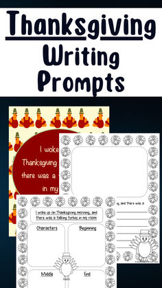 thanksgiving writing prompts for students to use in their homeschool or classroom workbooks