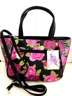 Venus Mcflytrap, Black And White Roses, Betsey Johnson Purses, Jean Purse, Bow Bag, Quilted Handbags, Purse Crossbody, Drop Top, Betsey Johnson Bags