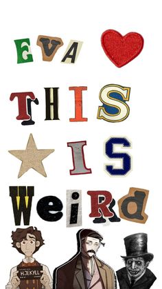 the words are made up of different types of letters