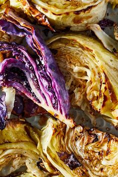 an assortment of different types of cabbages