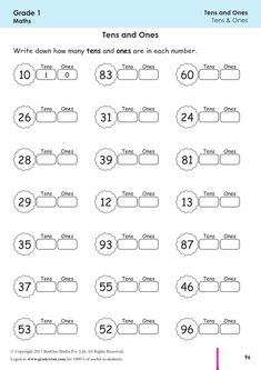 worksheet for rounding tens and ones