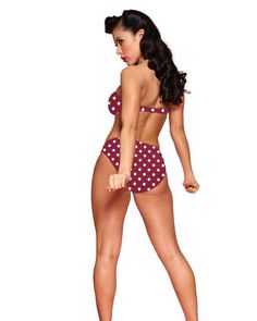 This fabulous polka dot bikini bottom is on fire!  Made in USA. Top Sold separately. Cross Neck, Womens Jersey, Swim Suit Bottoms, Swimsuit Tops, On Fire, Palm Springs, Criss Cross, Womens Swim, Springs