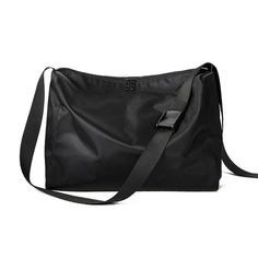 Simple Black Fitness Travel Large Capacity Shoulder Bag - Woosir Casual Shoulder Travel Bag For Outdoor Activities, Casual Large Capacity Nylon Duffle Bag, Sporty Rectangular Shoulder Bag For Streetwear, Black Large Capacity Shoulder Bag For Streetwear, Large Capacity Black Shoulder Bag For Streetwear, Casual Travel Bag With Large Capacity, Black Sporty Shoulder Bag For Streetwear, Casual Shoulder Gym Bag, Versatile Black Outdoor Travel Bag