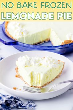 frozen lemonade pie Frozen Lemonade Pie, Pink Lemonade Pie, Lemonade Pie Recipe, Homemade Graham Crackers, Frozen Pie, Frozen Lemonade, Make Ahead Desserts, Cream Pie Recipes