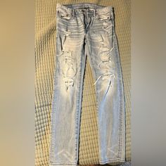 Excellent Condition Men’s Jeans. Perfect For The School Year, Never Worn Without Tags. Lightwash Ae Denim Jeans 30x32 Slim Straight Light Wash Denim Jeans, Jeans American Eagle, Mens Outfitters, American Eagle Jeans, Light Wash Denim, American Eagle Outfitters Jeans, The School, School Year, Colored Jeans