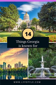 Click to discover what Georgia known for. Georgia things to do | Georgia travel | what to do in Georgia United States Road Trip, State Of Georgia, Georgia Travel, Road Trip Adventure, University Of Georgia, Cool Things, Special Places, Travel Quotes