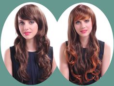 before after hair styles with clip in extensions #ombre #highlights Styles With Clip In Extensions, Hair Styles With Clip, Ombre Highlights, Hair Pictures, Balayage Hair