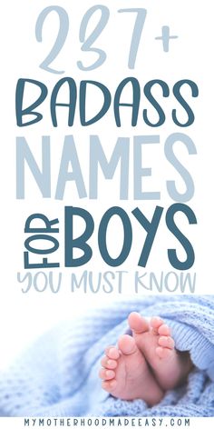 Looking for the perfect baby boy name to give your new son? Keep reading our list of baby boy names; they are totally cool!