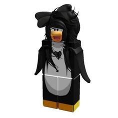 a lego character with black hair and a white shirt