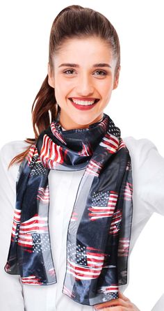 PRICES MAY VARY. CBC Crown Patriotic USA Flag American Flag Star Scarf Fashion Novelty Scarves 13"x 60" Size: Approximately 13" x 60" or 35" x 35". 100% Polyester - Feels like silk! Great variety of colors - Red, White & Blue colors are perfect for national holidays, Memorial Day, President's Day, Election Days. Versatile Silk Feeling Scarf - Add pop of color to your outfit for special occasions, office parties, electoral events, voting day, church events, and many more! Hand wash with lukewarm Star Scarf, American Flag Scarf, Navy Flag, American Flag Stars, Flag American, Trendy Fashion Accessories, Branded Scarves, Church Events, Scarf Fashion