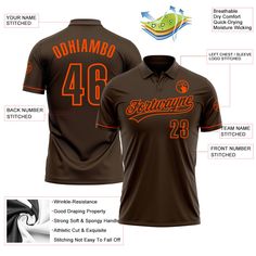 the front and back of a baseball jersey with information about each team's name