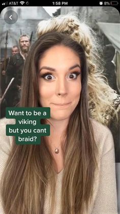 Long Viking Hairstyles Women, Women’s Viking Hairstyles, Viking Woman Hair, Viking Hair Tutorial, Easy Viking Hairstyles Women, Viking Hairstyles For Women, Viking Hairstyles Women, Easy Viking Hair, Viking Ponytail