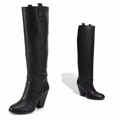 Vince Camuto Black Tall Pebble Leather Boots 5.5 Item 462 Black Leather Knee High Boots, Walk In My Shoes, Boot Brands, Vince Camuto Shoes, Shoes Heels Boots, Vince Camuto, Knee High Boots, Pebbled Leather, Riding Boots