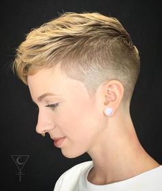 Short Sides Long Top, Very Short Pixie Cuts, Super Short Haircuts, Corte De Cabelo Masculino