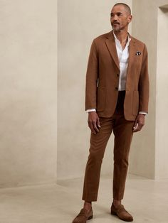 Tailored-Fit Cotton-Linen Suit Jacket | Banana Republic Factory Suit Trousers, Linen Suit, Banana Republic Factory, Summer Adventures, Trouser Suits, Warm Weather, Cotton Linen, Linen Blend, Banana Republic