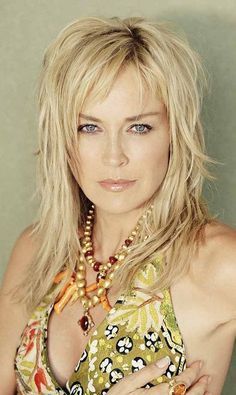 Long Shag Hairstyles, Long Shag Haircut, Long Shag, Choppy Layers, Long Face Hairstyles, Shag Hairstyles, Face Book, Sharon Stone, Shag Haircut