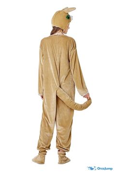 Orcajump - Halloween clothes kangaroo kangaroo animal dress up cute play with hat pajamas jumpsuit - Final Sale Novelty Long Sleeve Sleepwear For Sleepover, Novelty Winter Onesie For Loungewear, Novelty Long Sleeve Onesie For Costume Party, Long Sleeve Halloween Onesie For Loungewear, Casual Halloween Costume Onesie, Casual Halloween Costume Party Onesie, Casual Winter Onesie For Costume Events, Casual Winter Onesie Costume, Halloween Long Sleeve Onesie For Costume Party