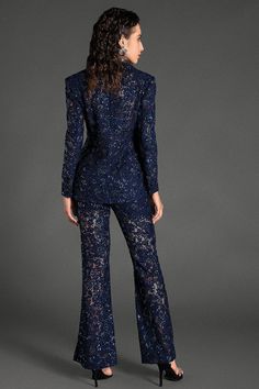 Elegance meets allure in our beaded sequin lace blazer set. This exquisite set features a blazer adorned with intricate beadwork and shimmering sequins, paired with matching tailored trousers. The delicate lace overlay adds a touch of elegance and femininity, making this ensemble truly captivating. Ideal for glamorous events, cocktail parties, or upscale dinners, this blazer set ensures you stand out with grace and style. Handmade customization Fabric composition: 90% polyester fiber, 10% spande Lace Suits, Cocktail Party Attire, Lace Suit, Concert Outfit Summer, Lace Blazer, Blazer Set, Cocktail Parties, Sparkly Dress, Summer Dress Outfits