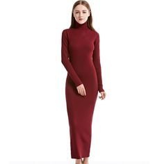 Knit Long Sleeve Turtleneck Maxi Office Dress







Size EU

Shoulder/cm

Lenght/cm

Bust/cm

Waist/cm

Hem/cm

Slevee/cm





S 38

34

120

75

67

77

54





M 40

35

122

79

71

81

55





L 42

36

124

83

75

85

56





XL 44

37

126

87

79

89

57





XXL 46

38

128

91

83

93

58











Advice:  in the size of height and weight





SIZE

S

M

L

XL

XXL

XXXL





Height(cm)

160-165

165-170

170-175

175-180

180-185

185+





Weight(kg)

46-53

53-58

58-62

63-68 Winter Maxi Dress, Long Sleeve Mesh Bodysuit, Winter Maxi, Work Wear Office, Batwing Sleeve Sweater, Maxi Dress Winter, Long Sleeve Turtleneck Dress, Winter Parties, Sweater Maxi Dress