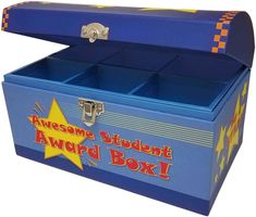 an awesome student's award box is shown