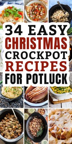 christmas crockpot recipes for potluck are easy to make and so delicious