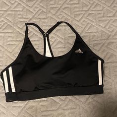 Cute Adidas Sports Bra! Built In Pads. Never Worn Sporty Adidas Activewear For Training, Adidas Sporty Training Activewear, Adidas Sporty Sports Bra, Adidas Sportswear For Gym, Adidas Sports Bra For Gym In Athleisure Style, Adidas Athleisure Sports Bra For Gym, Adidas Activewear For Sports Events, Adidas Sporty Activewear For Light Sports, Adidas Black Activewear For Training