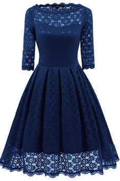 A| Bridelily Womens Sexy New Street Lace Half Sleeve Formal Patchwork Wedding Dress - lace dresses Trendy Lace Dresses, Lace Dress Casual, Celebrity Inspired Dresses, Vintage Party Dresses, Lace Dress Vintage, Lace Dress With Sleeves, Short Lace Dress, Red Lace Dress, A Line Prom Dresses