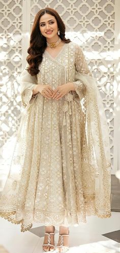 Ethereal Elegance, Angrakha Style, Floral Frocks, Night Beautiful, Frock Fashion, Style Guru, Pakistani Fashion Party Wear