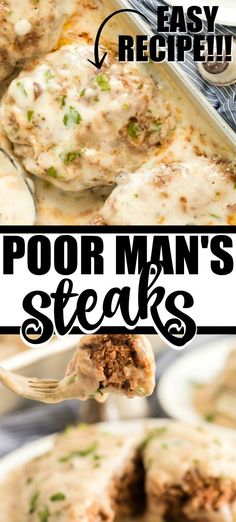 this is an easy recipe for poor man's steaks