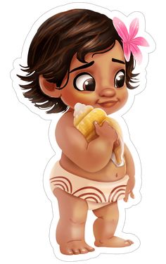 a baby girl eating a banana while wearing a diaper transparent background png clipart