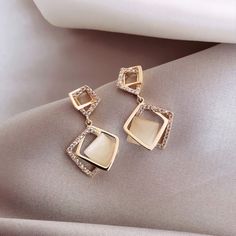 $14.99 - 27 Styles You can definitely find your favorite cat's eye earrings! Opal Earrings Stud, Party Earrings, Square Earrings, Opal Earrings, Girly Jewelry, Geometric Earrings, Earrings Collection, Stone Earrings, Earring Gifts