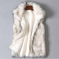 Patlollav Womens Wool Vest Faux Fur Vest Stand Collar Faux Coat Vest Jacket Color/Size: White/XL Gender: Women/Female/Girl It is made of high quality materials, durable enought for your daily wearing. I am sure you will like it! If you have any questions about this products, please feel free to contact us. We will contact you within 24 hours to provide you with a better solution. KEY: Womens fall fashion 2022, Christmas gifts, Womens plus size clearance, My orders Color: Beige.  Age Group: adult Women Waistcoat, Fur Vest Women, Women Faux Fur Vest, Fluffy Vest, Fur Waistcoat, Faux Coat, Fox Fur Vest, Stand Collar Jackets, Wool Vest