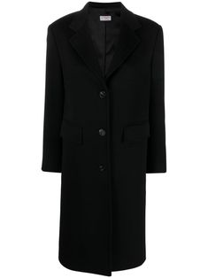 Alberto Biani single-breasted Wool Midi Coat - Farfetch Farfetch Coat, Everyday Clothing, Brown Fall, Airport Fashion, Outerwear Coats, Outerwear Women, Black Coat, Single Breasted, Beautiful Outfits