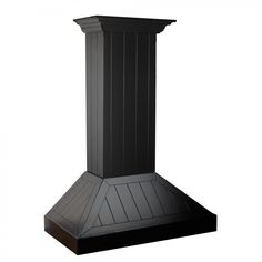 an image of a black chimney on a white background